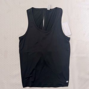 Marika tank top with twist in back size small black